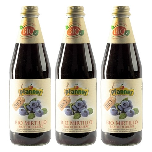 파너 유기농 블루베리음료, 500ml, 3개