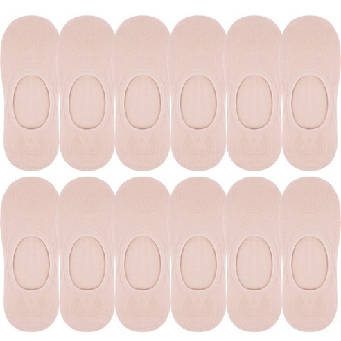 두발로 여성용 안벗겨짐 자물쇠 페이크삭스 양말 실속형 12켤레