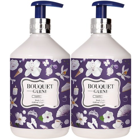 부케가르니 바디로션 바닐라머스크, 520ml, 2개