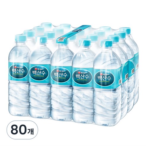농심 백산수, 500ml, 80개