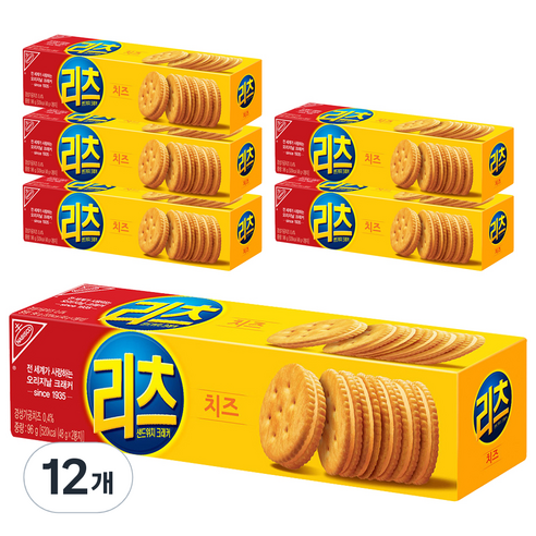리츠 샌드위치 크래커, 96g, 12개