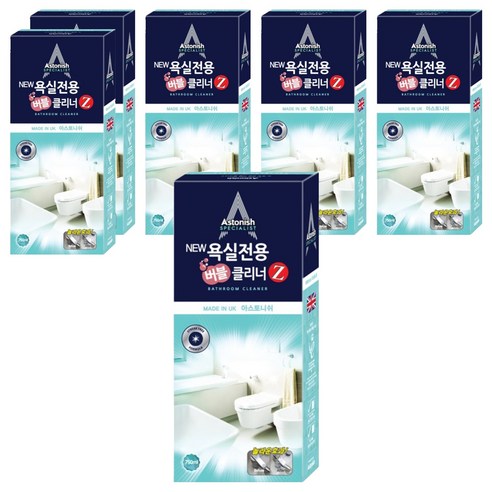 아스토니쉬 뉴 욕실 전용 버블 클리너 Z, 750ml, 6개