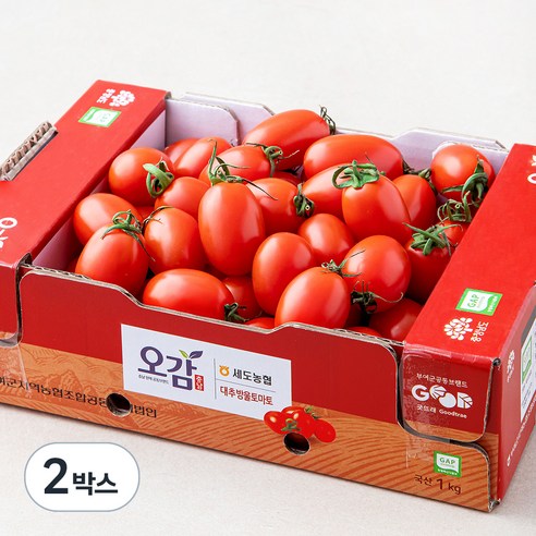 세도농협 GAP 인증 대추방울토마토, 1kg, 2박스