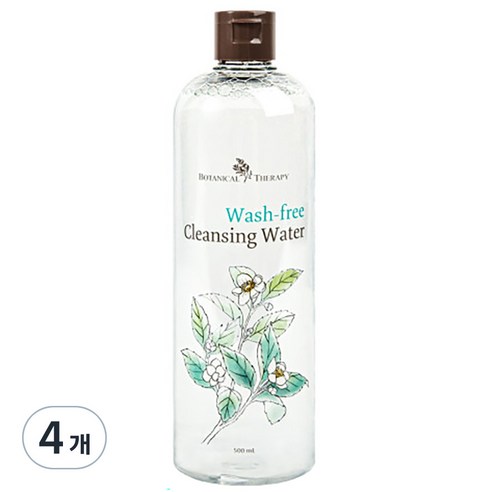 보타니컬테라피 워시프리 바디 클렌징워터, 500ml, 4개
