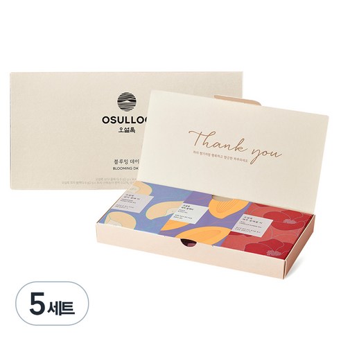 오설록 블루밍 데이, 삼다 꿀배티 3p + 피치 블랙티 3p + 제주 동백꽃티 3p, 5세트