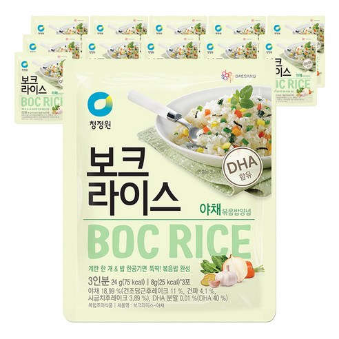 청정원 보크라이스 야채, 24g, 12개