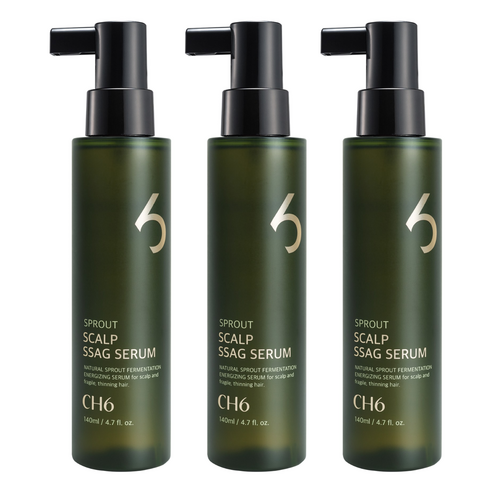 CH6 스칼프 싹 세럼, 3개, 140ml