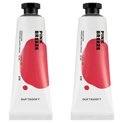 더프트앤도프트 시그니처 퍼퓸 핸드크림 핑크브리즈, 50ml, 2개