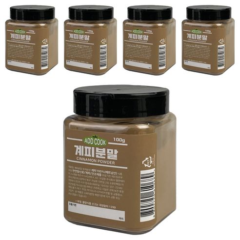ADDCOOK 계피분말, 5개, 100g