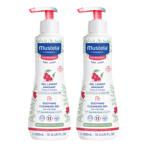 무스텔라 유아용 수딩 클렌징 젤, 2개, 300ml