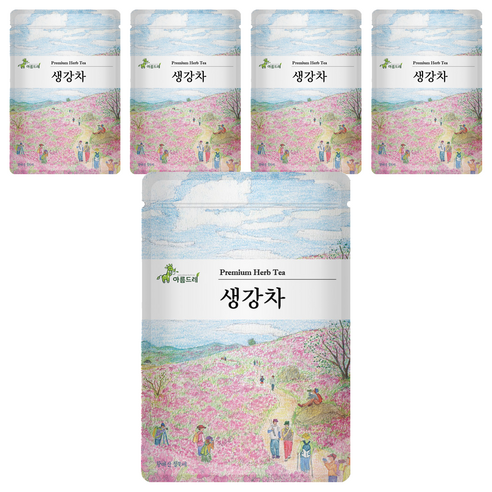 아름드레 삼각티백 생강차, 1.3g, 25개입, 5개