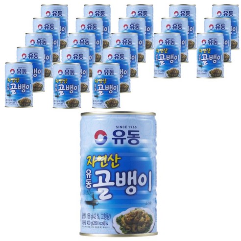 유동 자연산 골뱅이, 400g, 24개