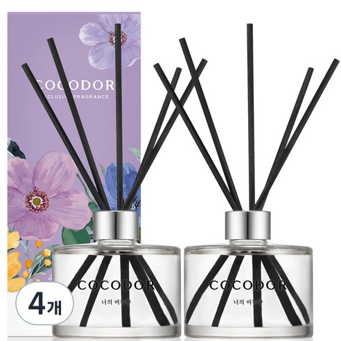 코코도르 퍼퓸 디퓨져, 너의비누향, 200ml, 4개
