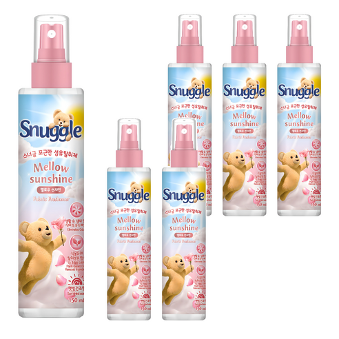 스너글 섬유탈취제 멜로우 선샤인 본품, 150ml, 6개