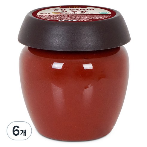 더해담 순창 상황버섯 고추장, 500g, 6개