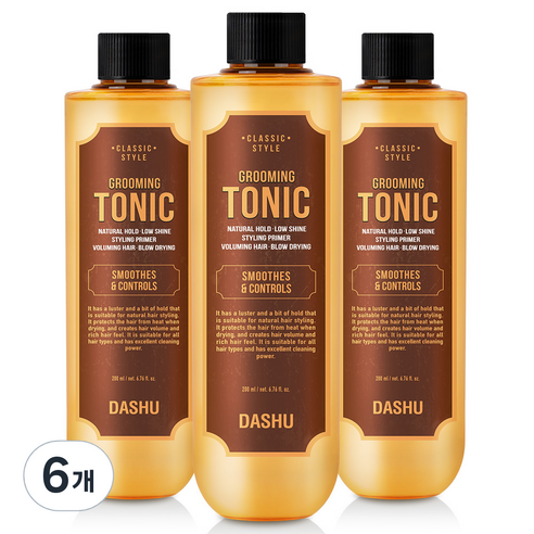 다슈 클래식 볼륨 그루밍 토닉 워터 왁스, 200ml, 6개