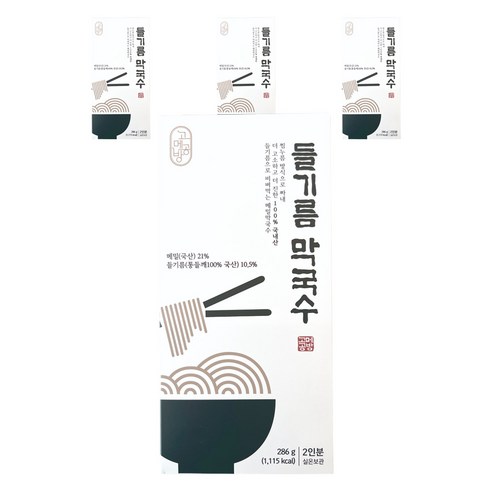 고메공방 들기름 막국수, 286g, 4개