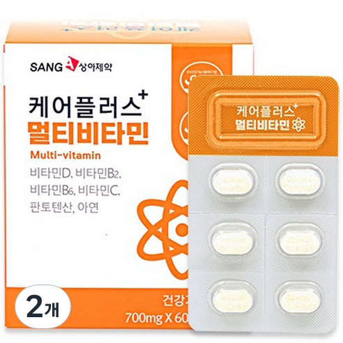상아제약 케어플러스+ 멀티비타민, 2개, 42g