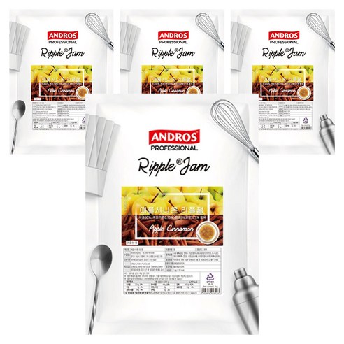 안드로스 애플시나몬 리플잼, 1kg, 4개