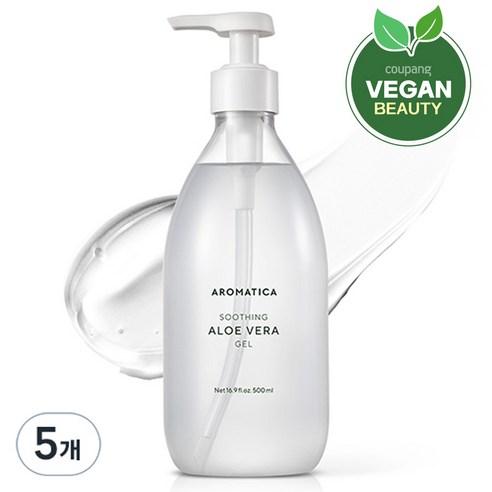 아로마티카 수딩 알로에 베라 젤, 300ml, 5개