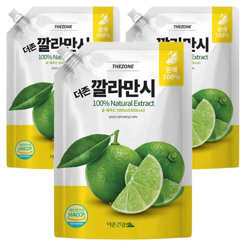 더존건강 깔라만시 원액, 1L, 3개