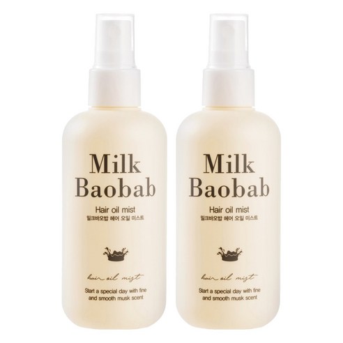 밀크바오밥 헤어 오일 미스트, 120ml, 2개