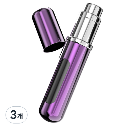 소이소이 향수공병 6ml, 퍼플, 3개