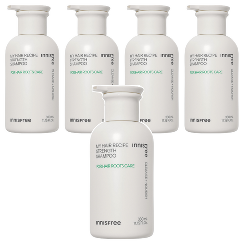 이니스프리 마이 헤어 레시피 스트렝스 두피 샴푸, 330ml, 5개