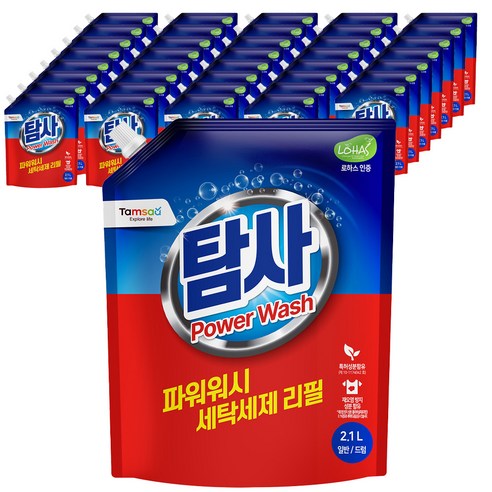 탐사 파워워시 세탁세제, 2.1L, 40개