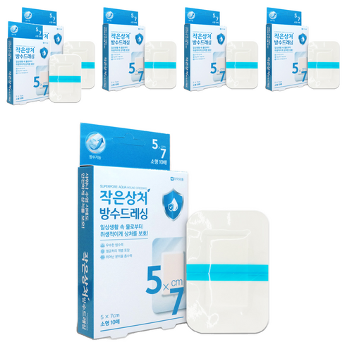 밴드골드 슈퍼포아 아쿠아 멸균반창고, 10개입, 6개