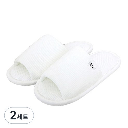 갭 와플워셔블 거실화, 화이트, 2세트