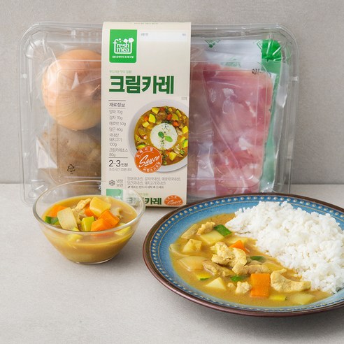 프레시밀 크림카레, 410g, 1개