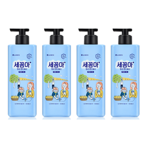 온더바디 세꼼마 항균 핸드워시 젤타입 레몬 버베나향, 480ml, 4개