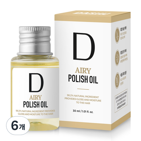 다슈 프로 에어리 폴리쉬 헤어오일, 30ml, 6개