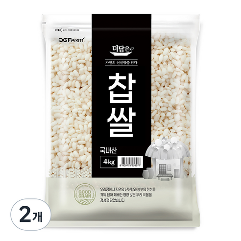 더담은 국산 찹쌀, 4kg, 2개