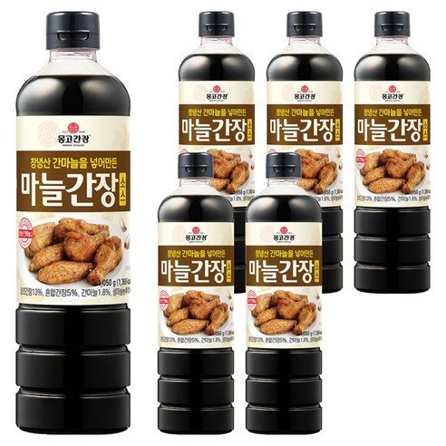 몽고간장 마늘 간장 소스, 1.05kg, 6개
