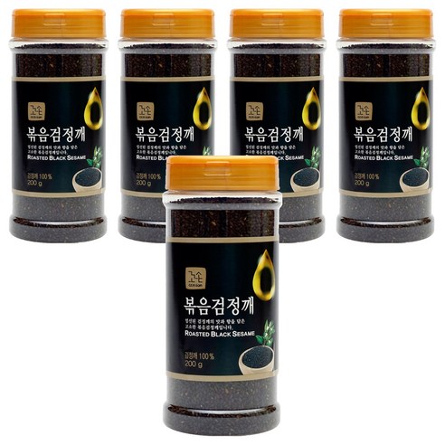 꼬손 볶음 검정깨, 200g, 5개