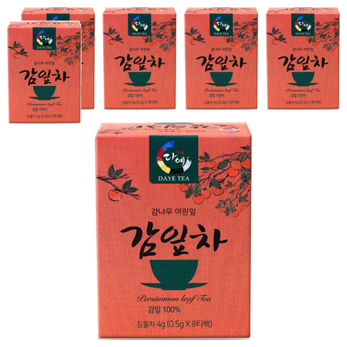 다예 감잎차 8p, 4g, 8개입, 6개