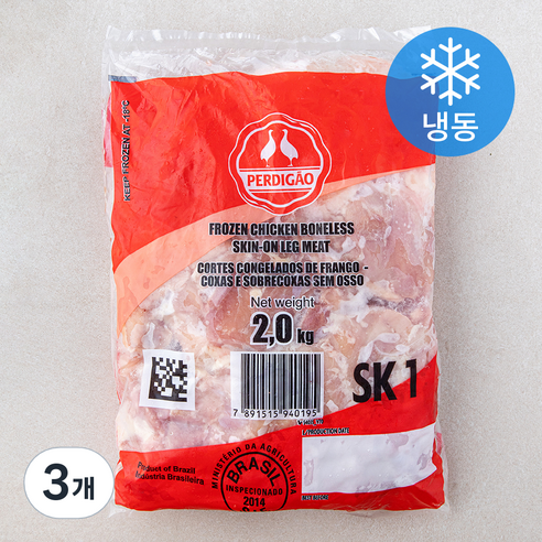 브라질산 페르디가오 닭다리살 (냉동), 2kg, 3개