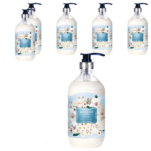 부케가르니 딥퍼퓸 트리트먼트 베이비파우더, 1000ml, 6개
