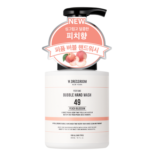 더블유드레스룸 저자극 퍼퓸 버블 핸드워시 49 피치블러썸, 300ml, 1개 Best Top5