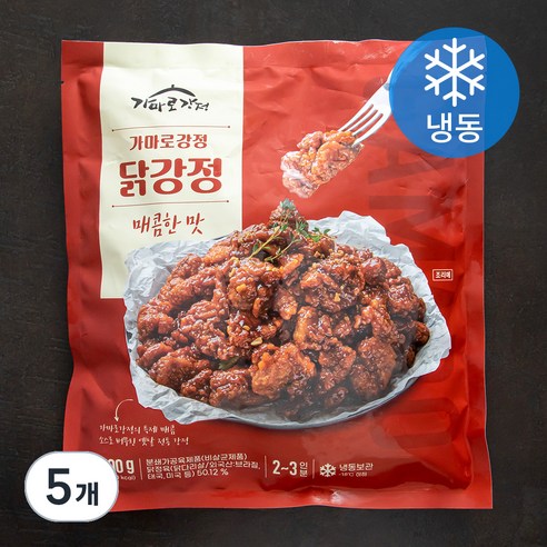 가마로강정 닭강정 매콤한 맛 (냉동), 500g, 5개