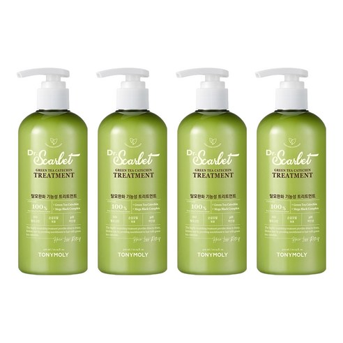 토니모리 닥터스칼렛 녹차 카테킨 안티 헤어로스 트리트먼트, 300ml, 4개