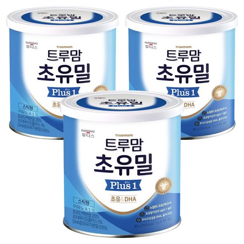 일동후디스 트루맘 초유밀 플러스 1단계 1g X 90p, 초유, 90g, 3개