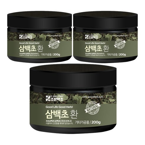 조은약초 프리미엄 삼백초환, 3개, 200g