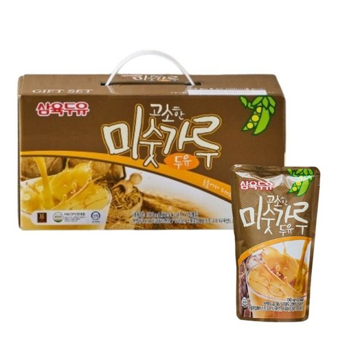 아침 식사 대용으로 제격! 삼육두유 고소한 미숫가루 두유 파우치로 간편하고 든든하게 식사대용파우치