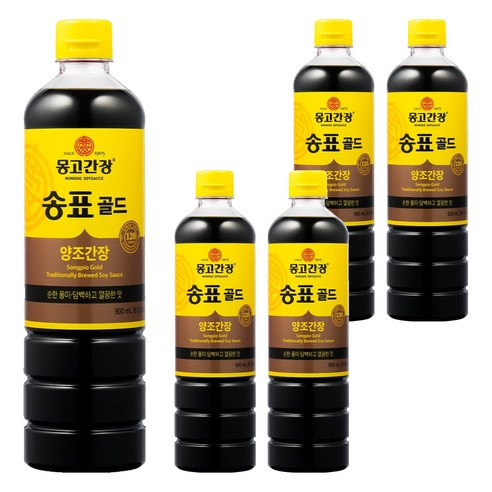 몽고간장 송표 골드, 900ml, 5개