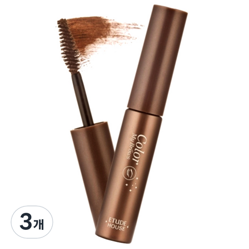 에뛰드하우스 청순거짓 브로우카라 마스카라 4.5g, 1호 리치브라운, 3개