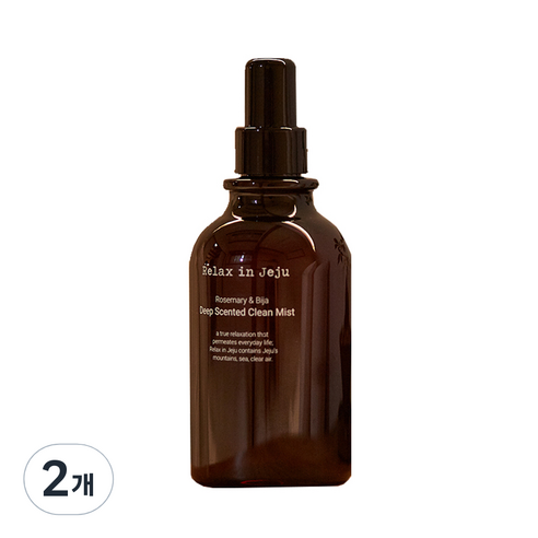릴랙스인제주 로즈마리 앤 비자 딥 센티드 클린 미스트 본품, 300ml, 2개