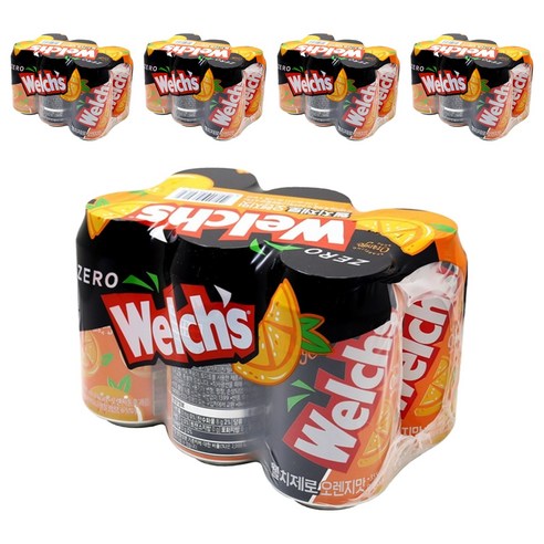 웰치스 제로 오렌지맛, 355ml, 30개